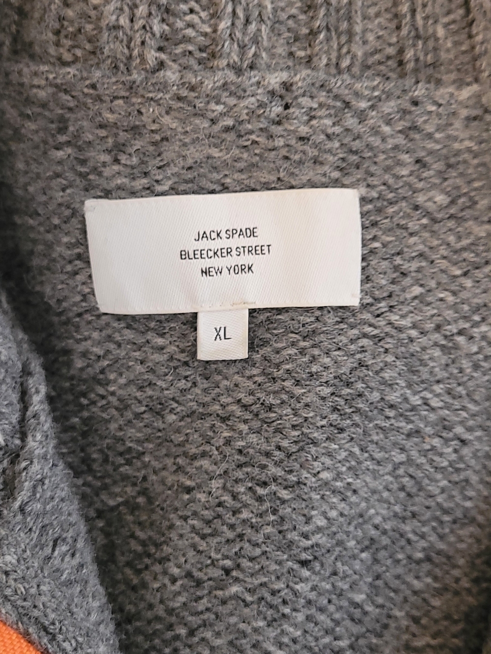 Jack Spade Gray Crewneck Knit Sweater